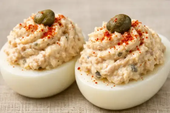 Mousse de thon aux œufs durs, crémeuse et facile à servir