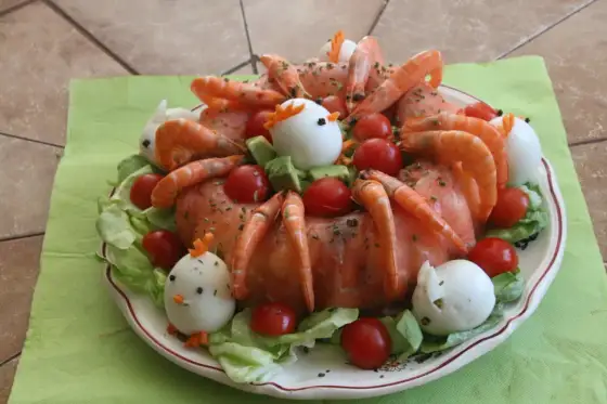 Couronne aux deux saumons, l’entrée chic à préparer la veille